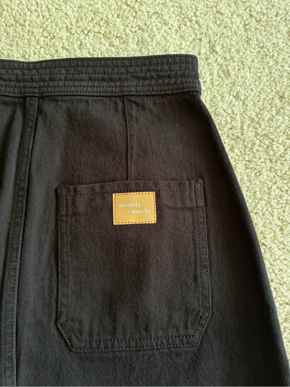Seventy + Mochi 26 Anthropologie Black Sailor Button Mini pockets Skirt sz 4 NWT - Picture 6 of 13